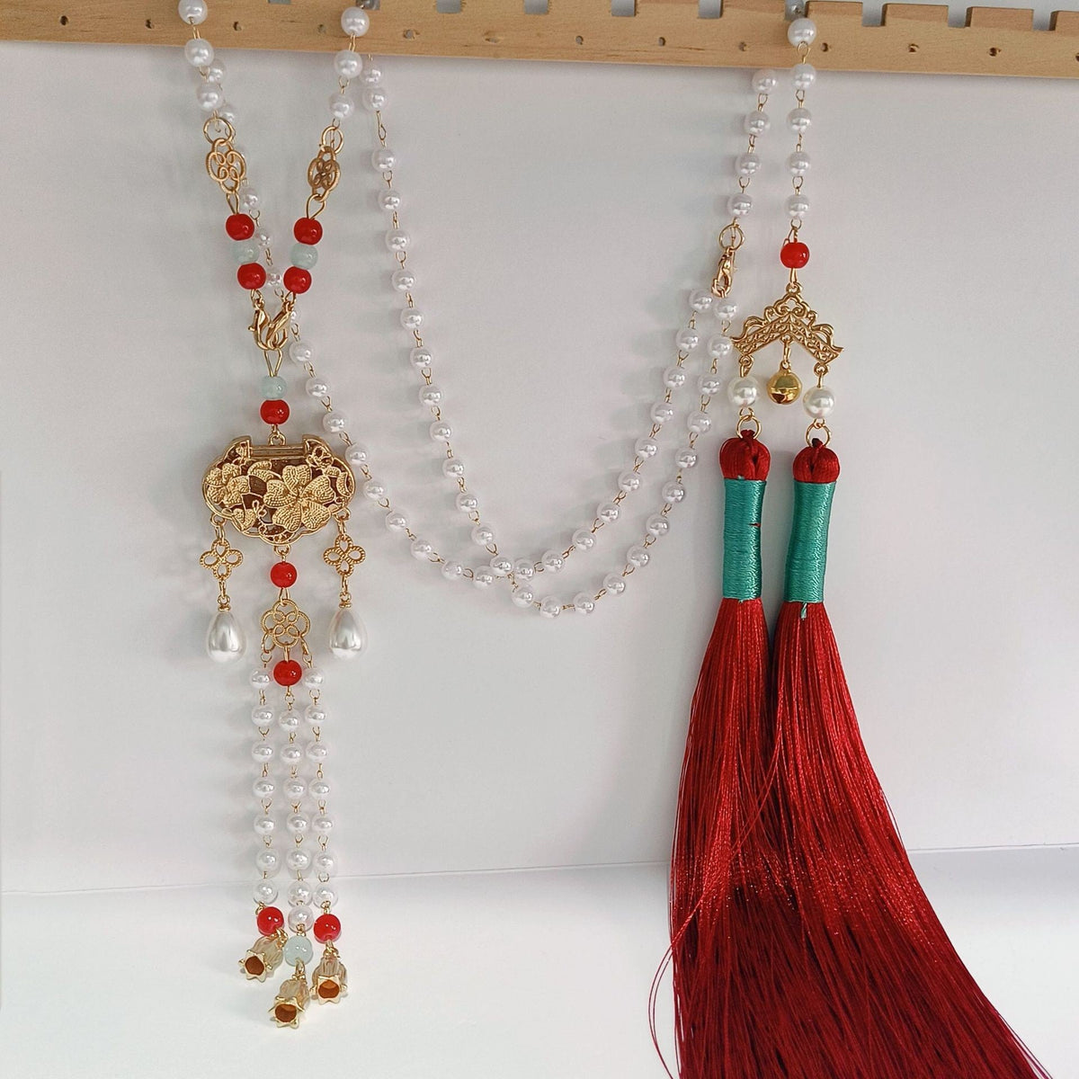 Women's Style Vintage Beaded For Skirt Cheongsam Sweater Chain Antique Ethnic Pendants