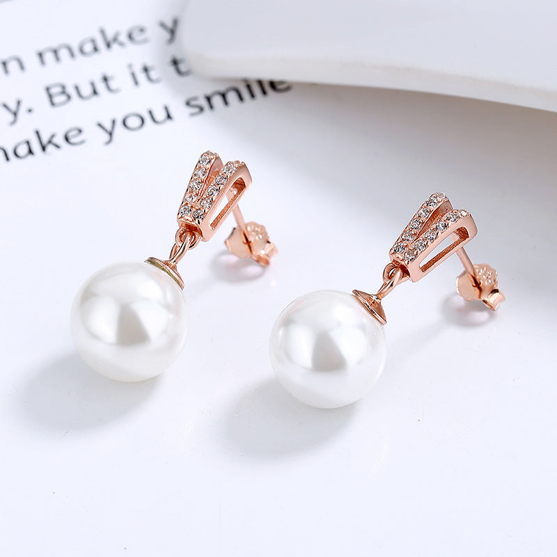 Women's Sterling Sier Special Interest Light Luxury Temperament Wild Colored Gold Earrings
