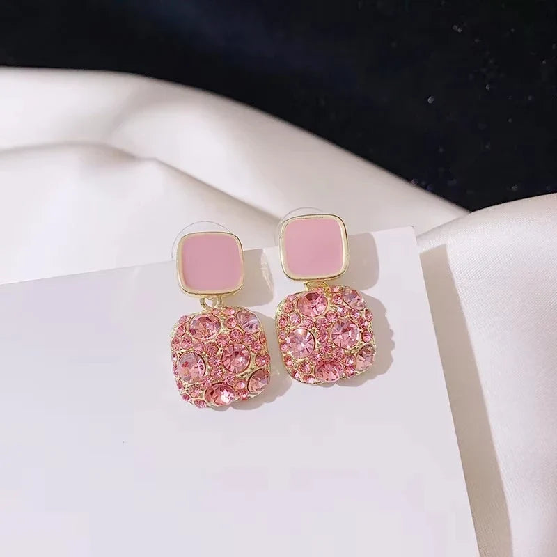 Fashion Cosmic Star River Earrings Blue Opal Niche Unique Planet Earrings Ear Studs Women Versatile Ear Jewelry