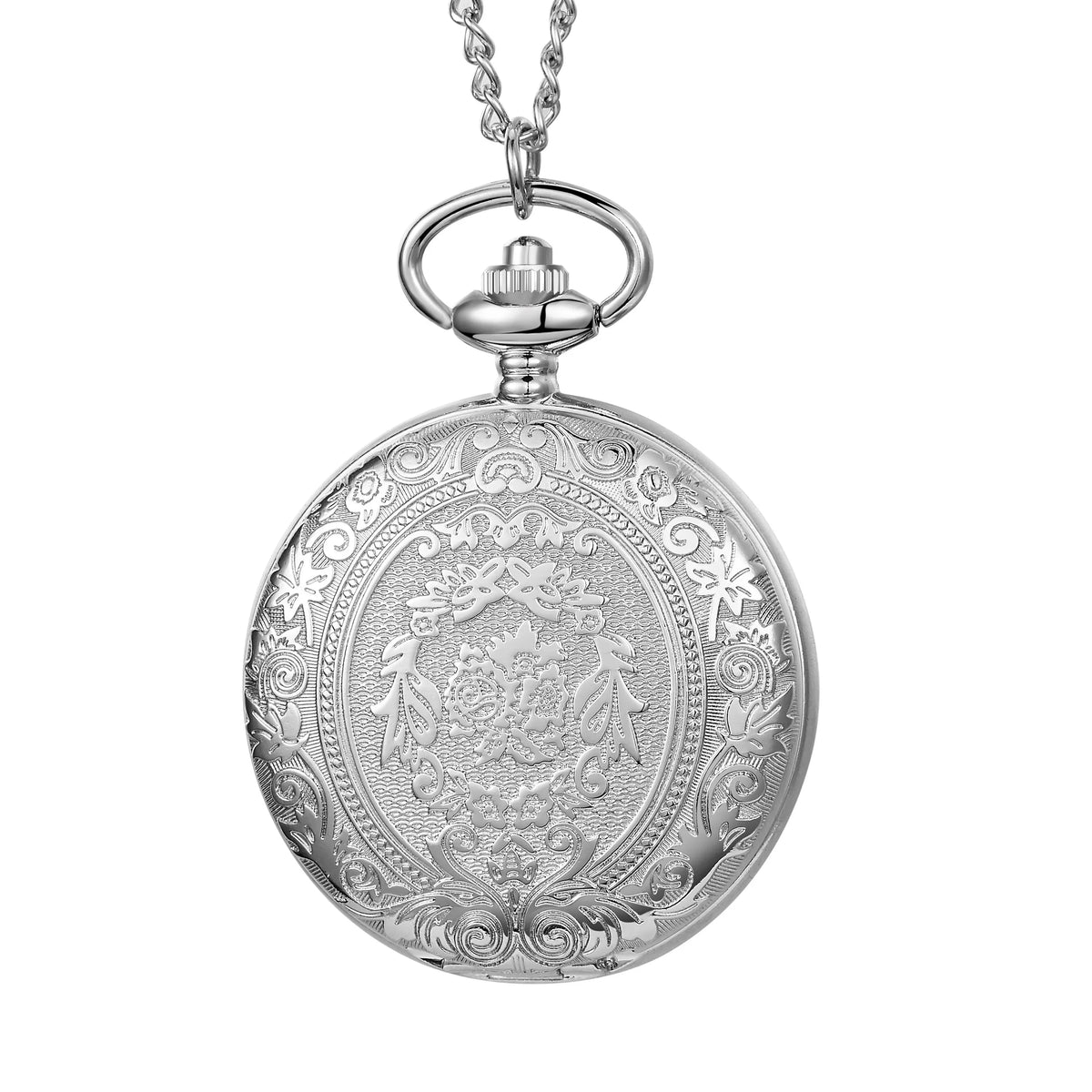 Retro nostalgic classical carved flip cover women men pocket watches necklaces hanging watches quartz suitable for giving gifts