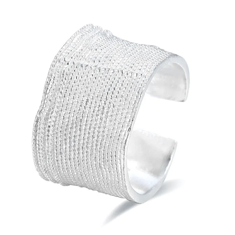 925 Sterling Silver Irregular Geometry Rings For Women Jewelry Accessories Wholesale Jewellery