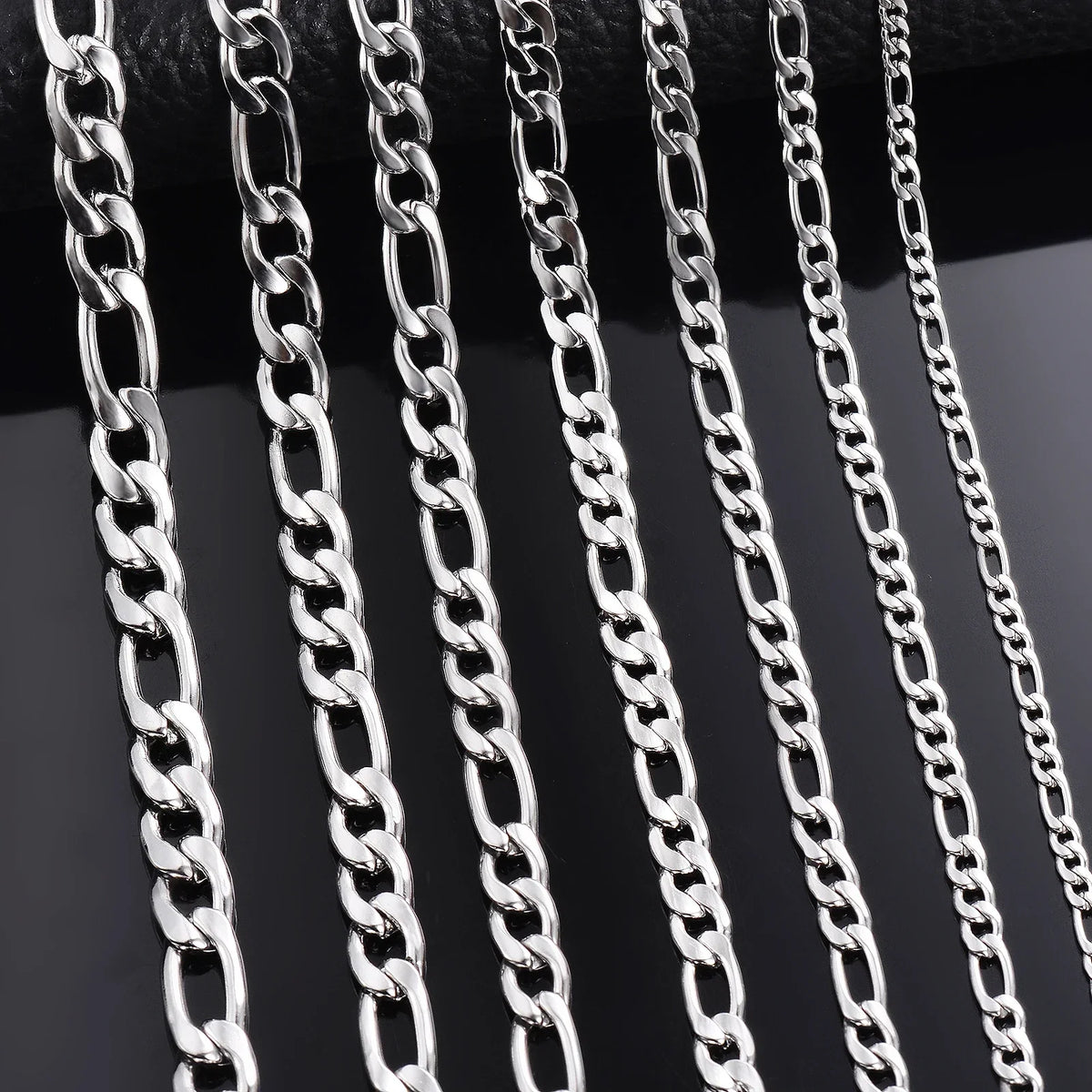 Wholesale 40-75cm 925 Sterling Silver Necklace 2/4/6/8/10/12mm Figaro Chain Lobster Buckle Necklaces Men Woman Fashion Jewelry