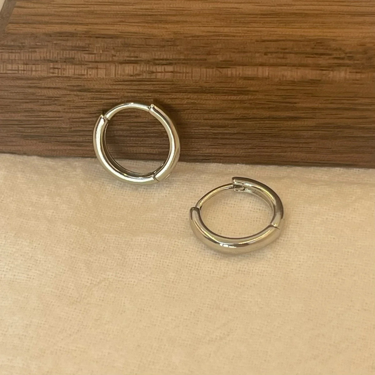 6-15mm Stainless Steel Earring Minimalist Classic Round Gold Color Earring for Women Men Tiny Huggie Hoop Rock Jewelry Gift