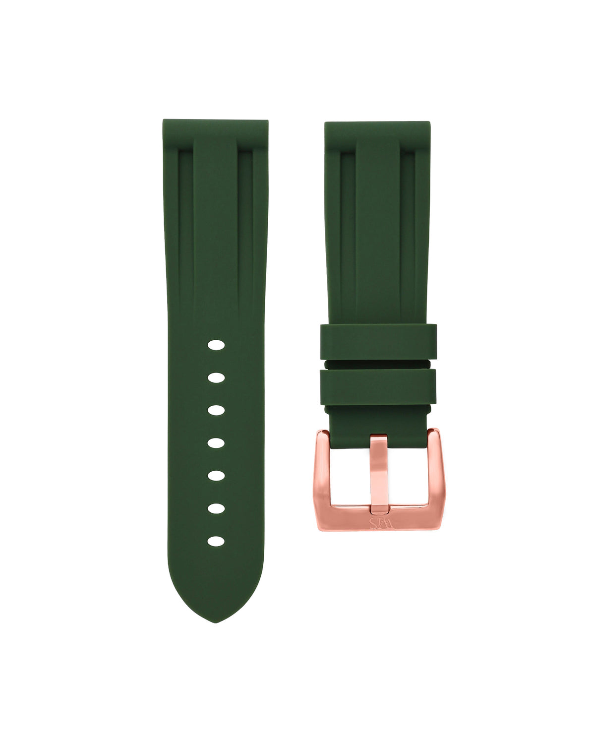 Forest Green Rubber Strap 24mm