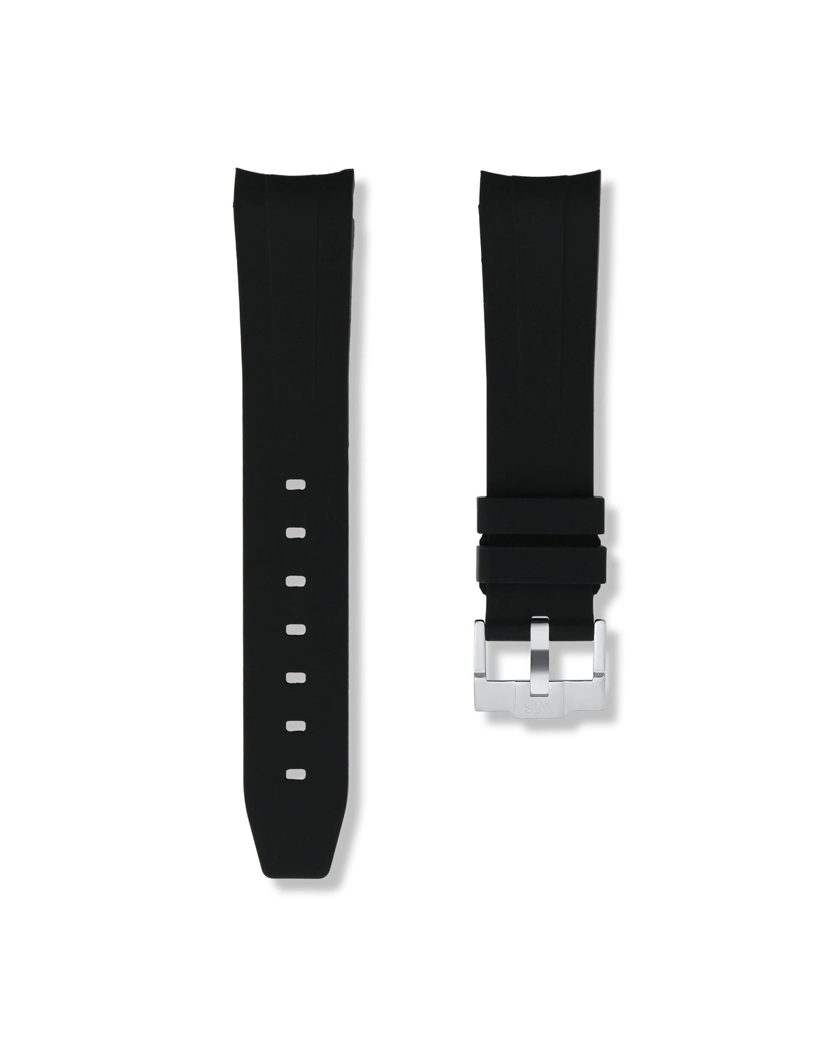 Tuxedo Black Rubber Strap 21mm