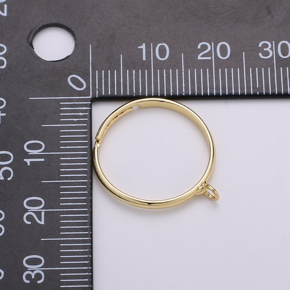 Adjustable Ring with open ring for Charm Gold Finish Rings Silver Ring Wholesale Jewelry Making Affordable Bulk Gold Plated Ring Supply K-815 K-816