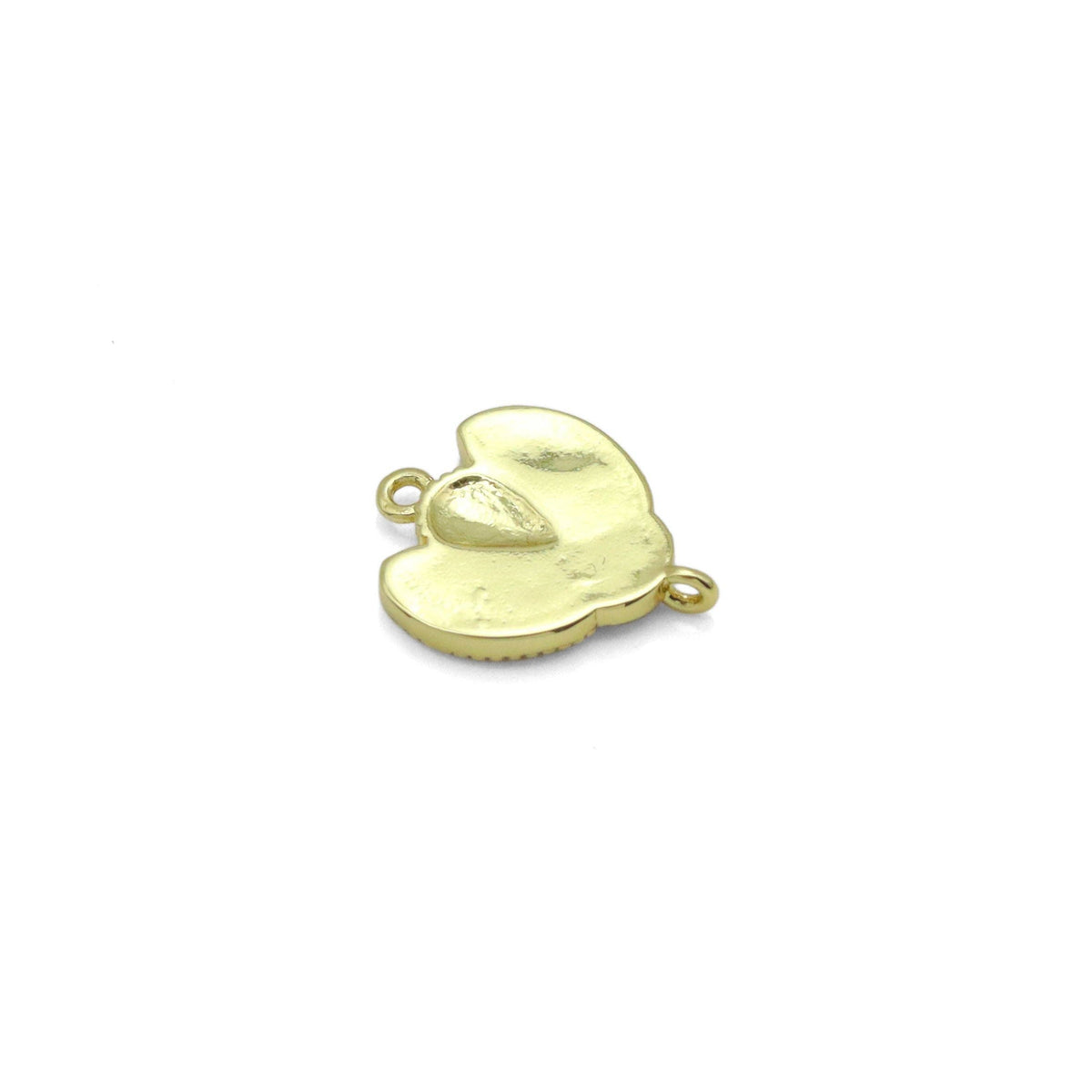 Gold Red Enamel Ladybug Coonector Charm Pendant, Sku#LK1024