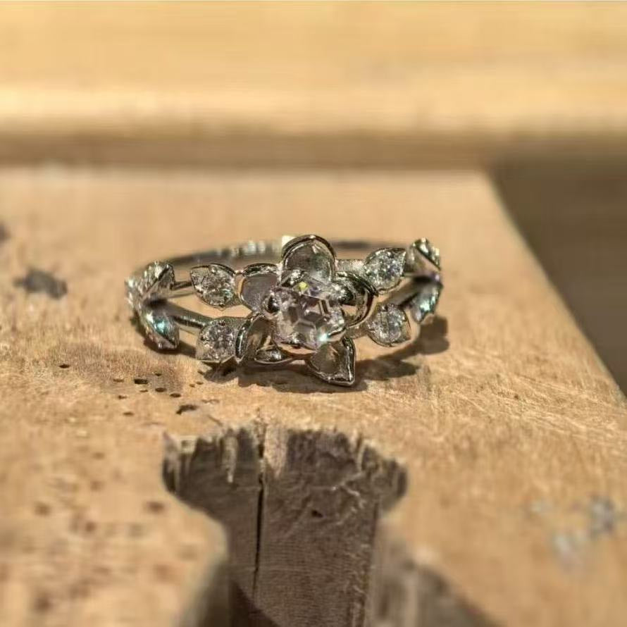 Celestial Star Open Ring, Elegant Light Luxury High-End Jewelry For Daily Wear