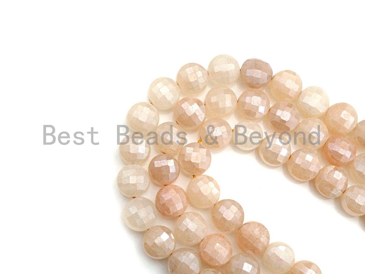 Mystic Plated Natural Aventurine Beads, Checkerboard Cut Aventurine beads, 8mm/10mm Turtle Shell Cut Beads, 15.5" Full strand, Sku#UA28
