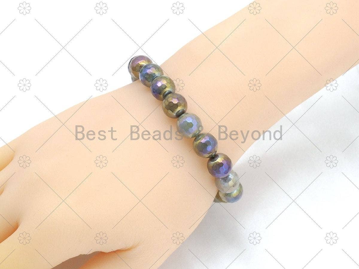 Mystic Indian Agate Stretchy Bracelet