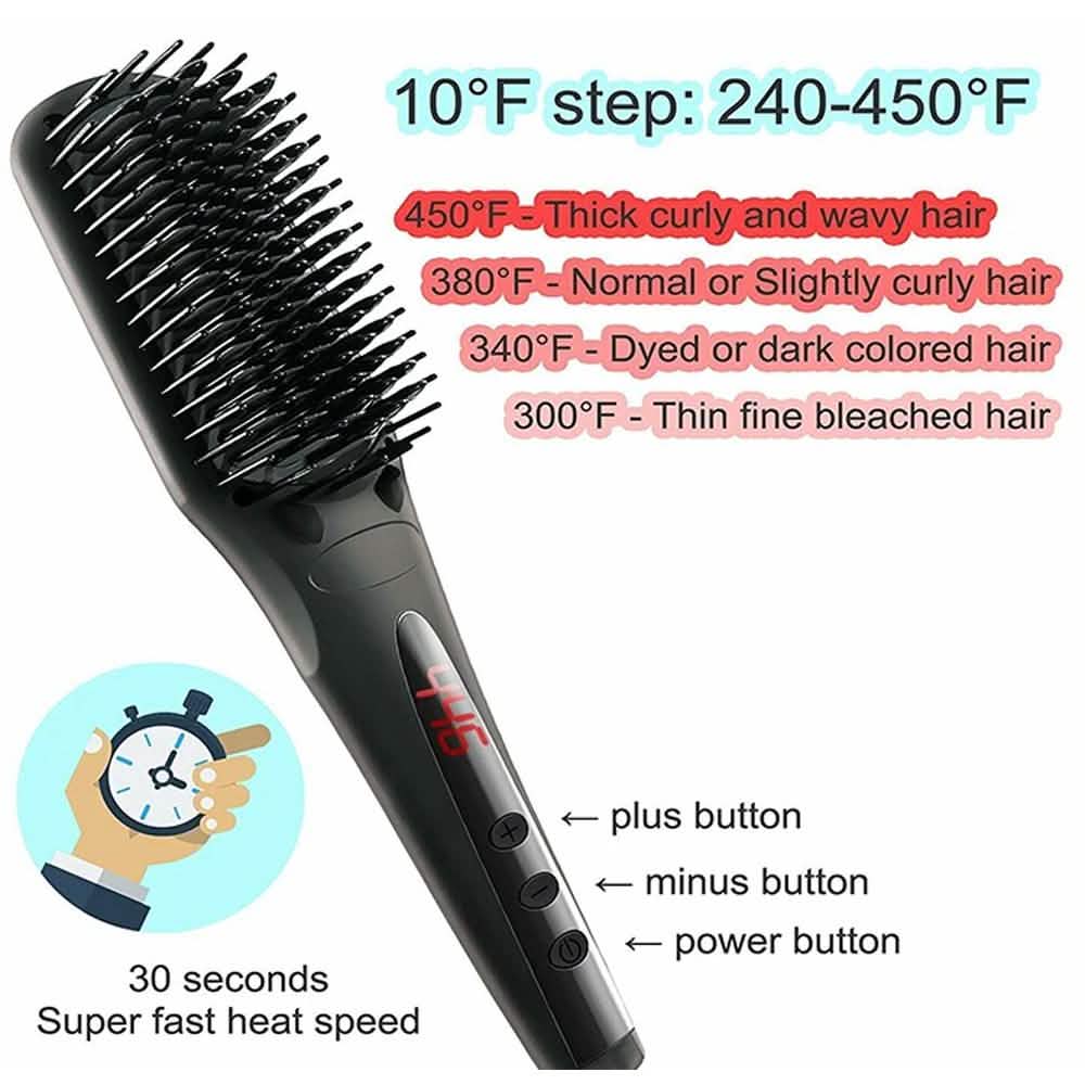 Beauty Experts Ceramic Ion Hair Straightening Brush