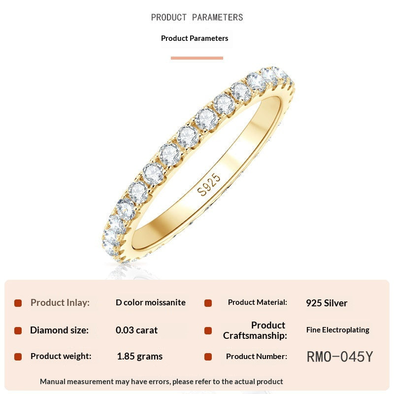 Stylish And Sophisticated Starry Moissanite Ring