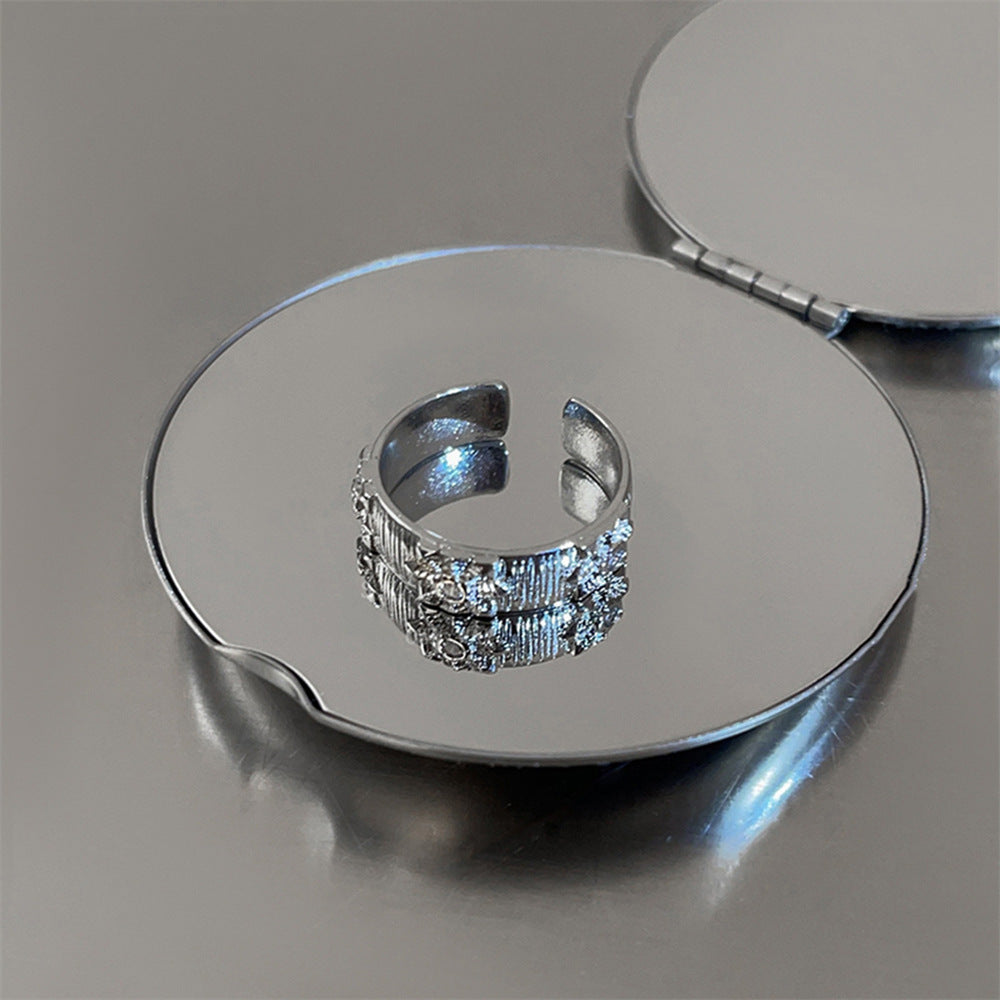 S925 Silver Women Rings, High-End Minimalist Non-Fading Vintage Bands