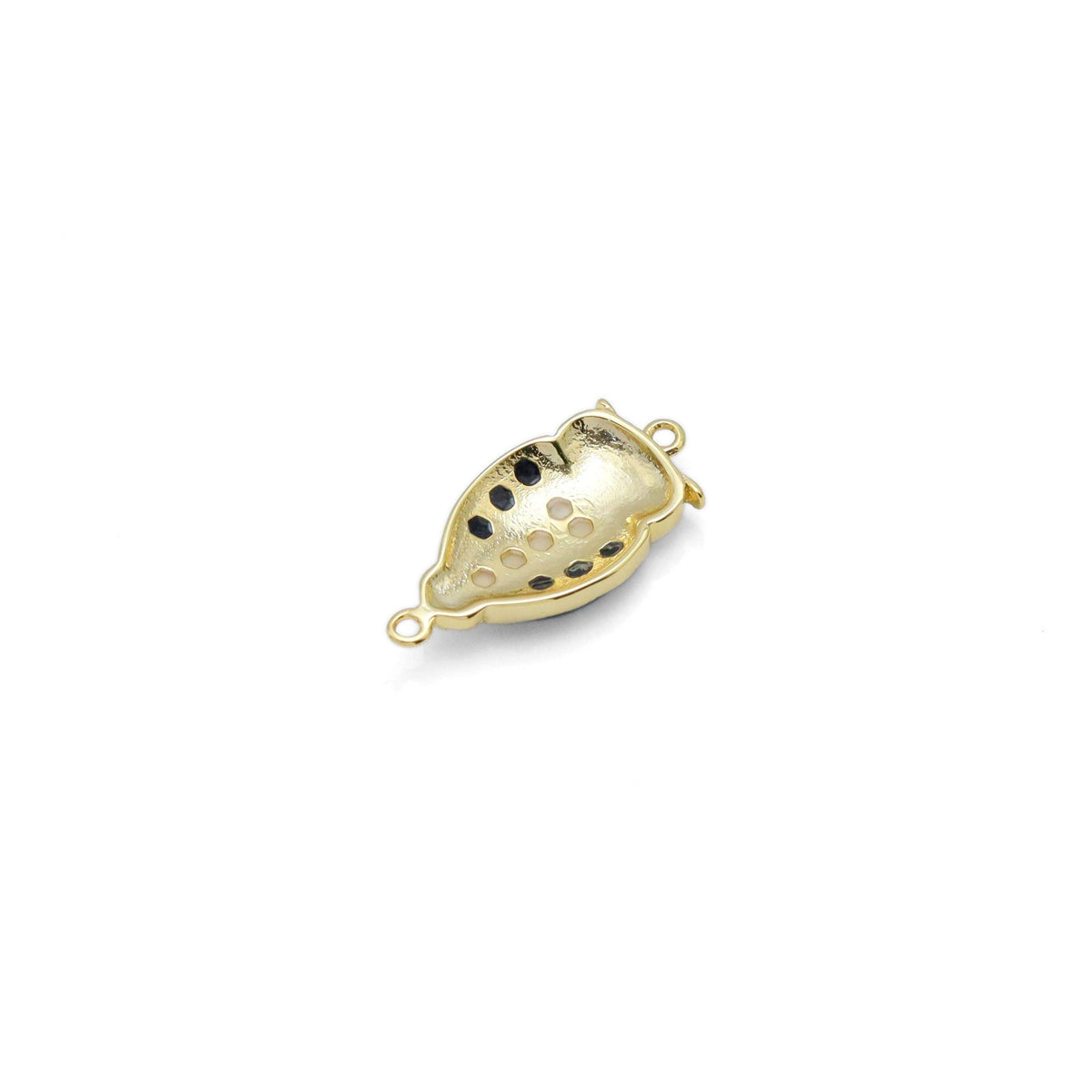 Abalone Mother of Pearl Night Owl Charm Pendant, Sku#WL10