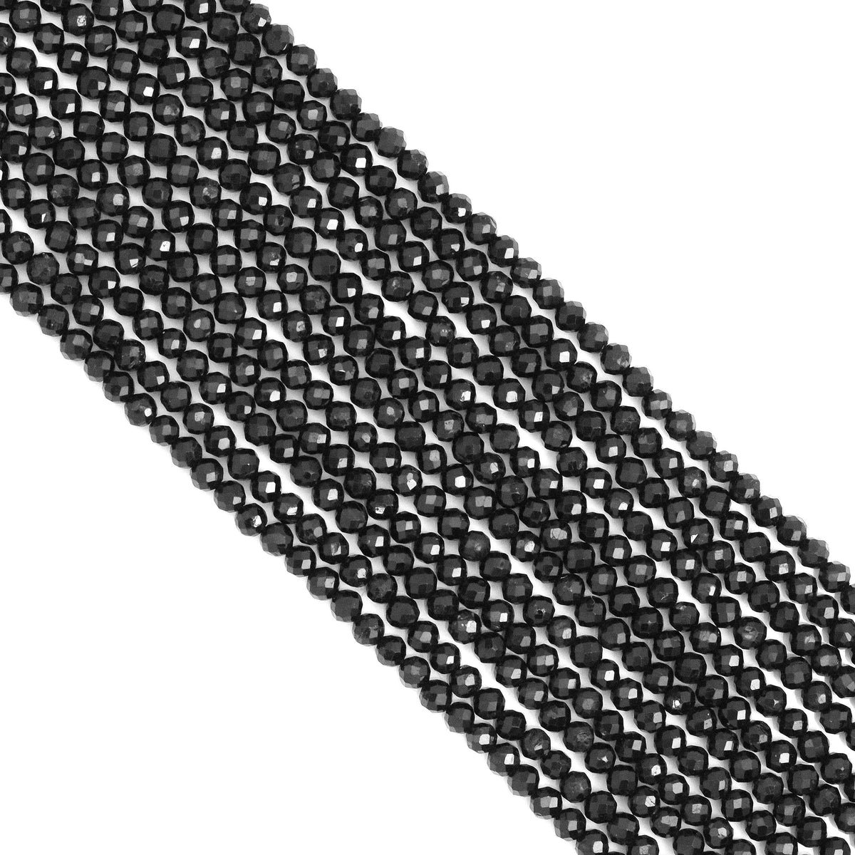 High Quality Faceted Black Tourmaline beads, sku#U1873