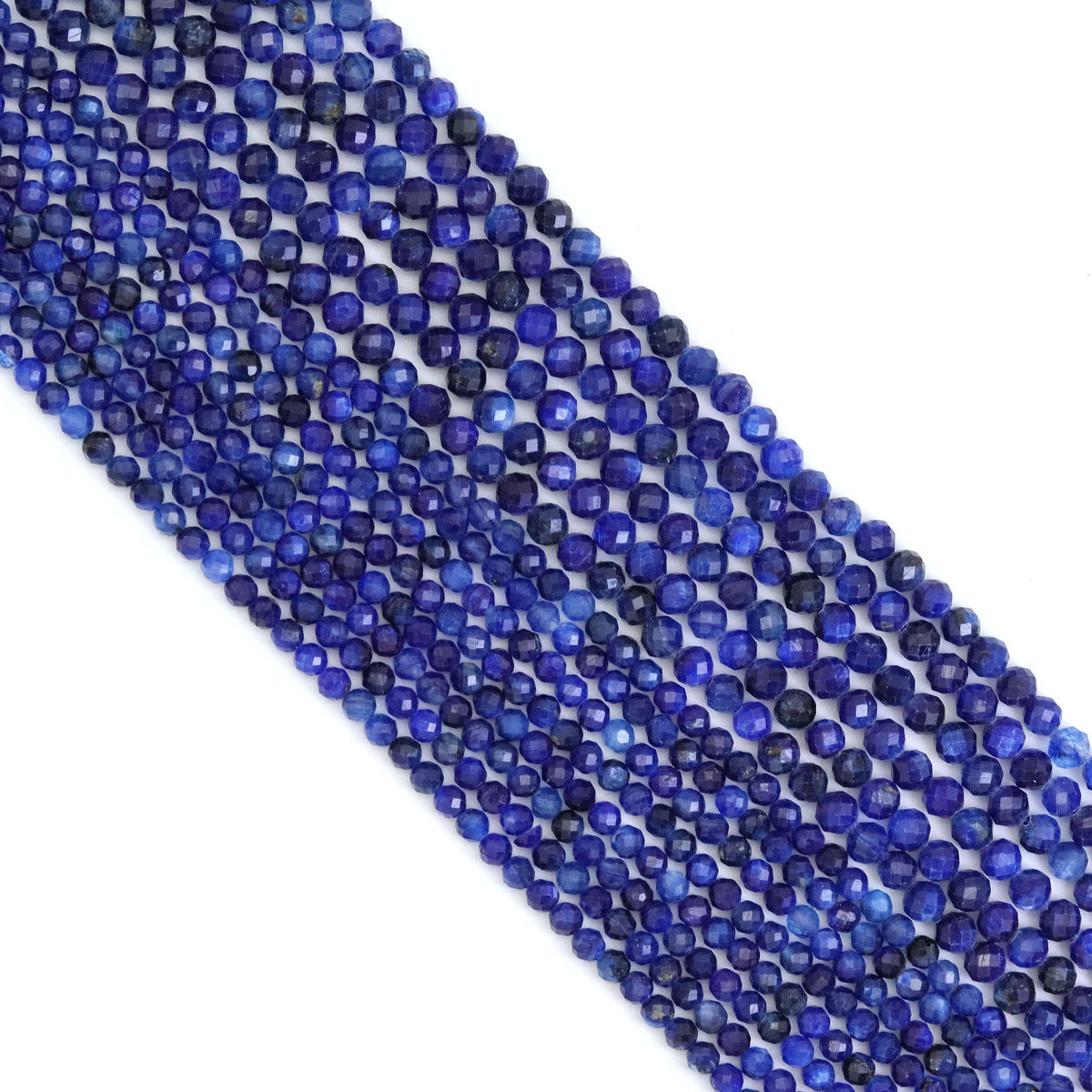 Genuine Kyanite Round Faceted Beads, Sku#U1840