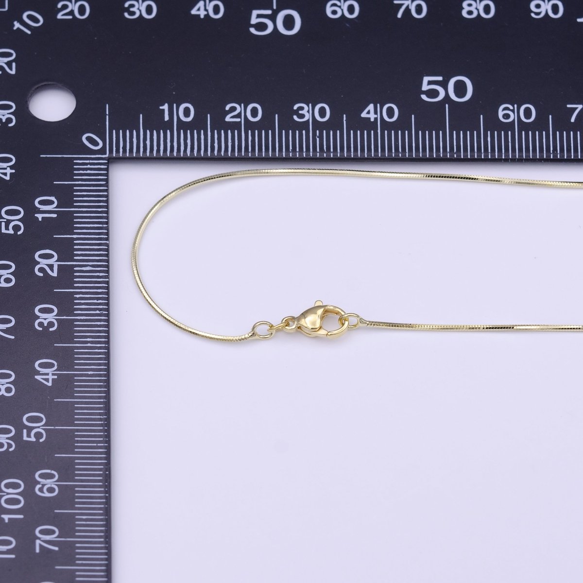 Dainty 0.8mm Cocoon Chain 19.5 Inch Layering Gold Necklace | WA-1275 Clearance Pricing