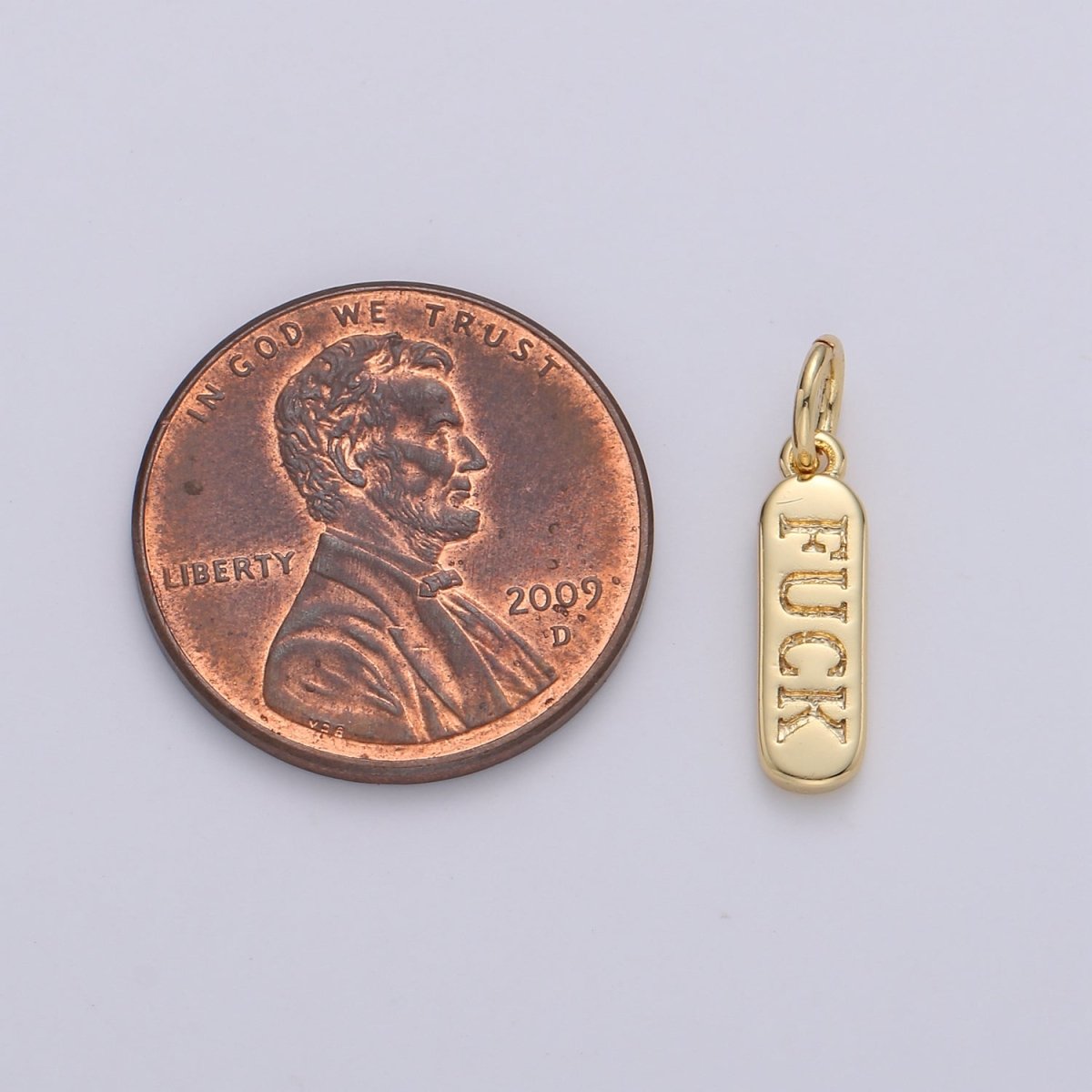 Dainty Gold Pill Bar Pendant, love mom hope happy chill words charm, 14K Gold Filed Pendant for Bracelet Necklace Earring Component Supply | D-506, D-323-D-330, D-747