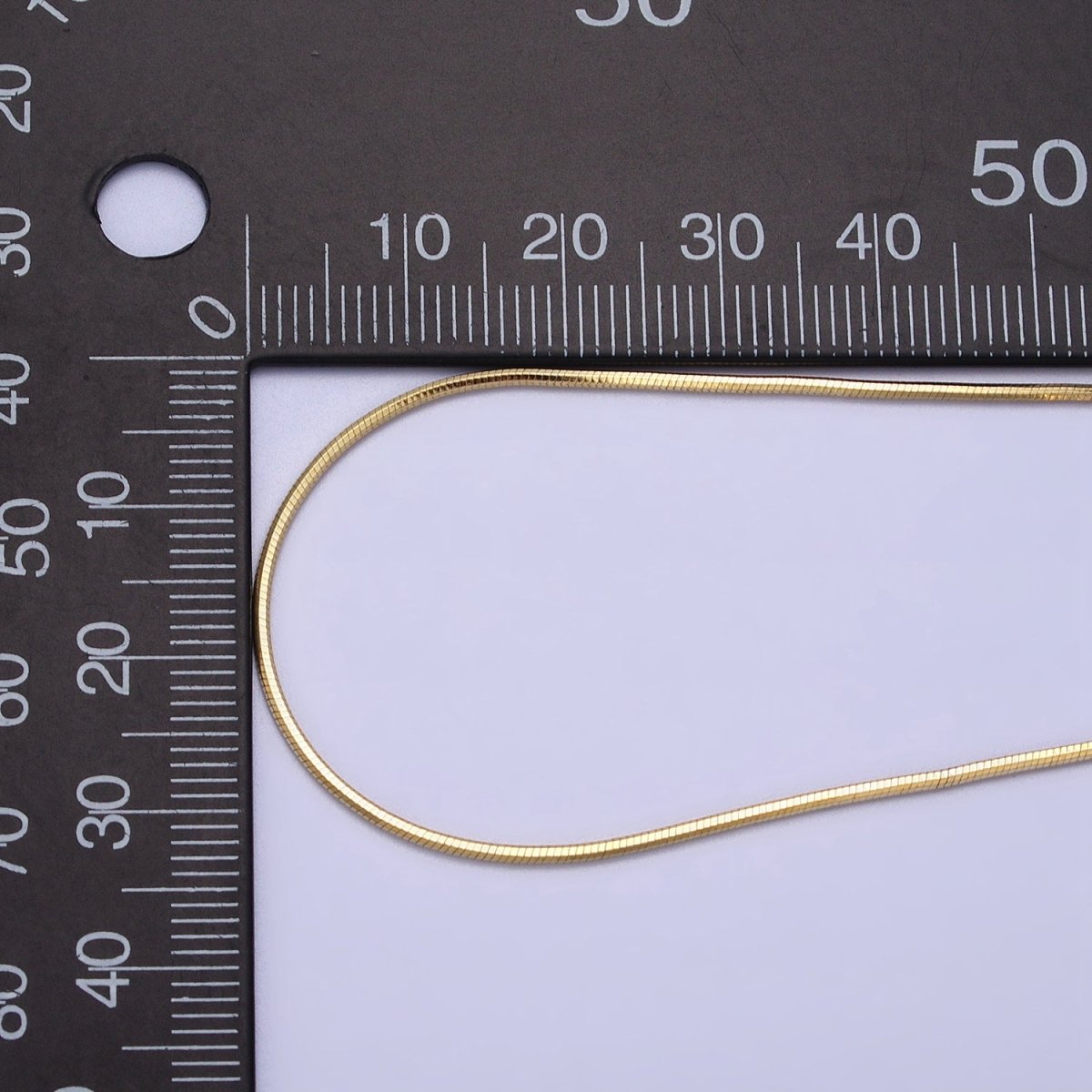 Dainty Gold Snake Chain Necklace - Gold Filled Herringbone Necklace, Thin Herringbone Chain 18 inch Necklace | WA-1586 Clearance Pricing