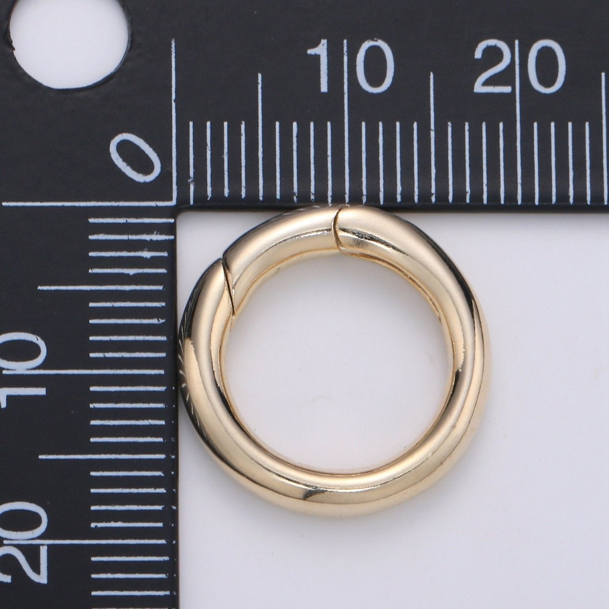 Dainty rose gold spring o ring 18mm metal spring push gate hook,spring snap clasp,carabiner hook Clasp for Necklace Clasp Jewelry Making L-005
