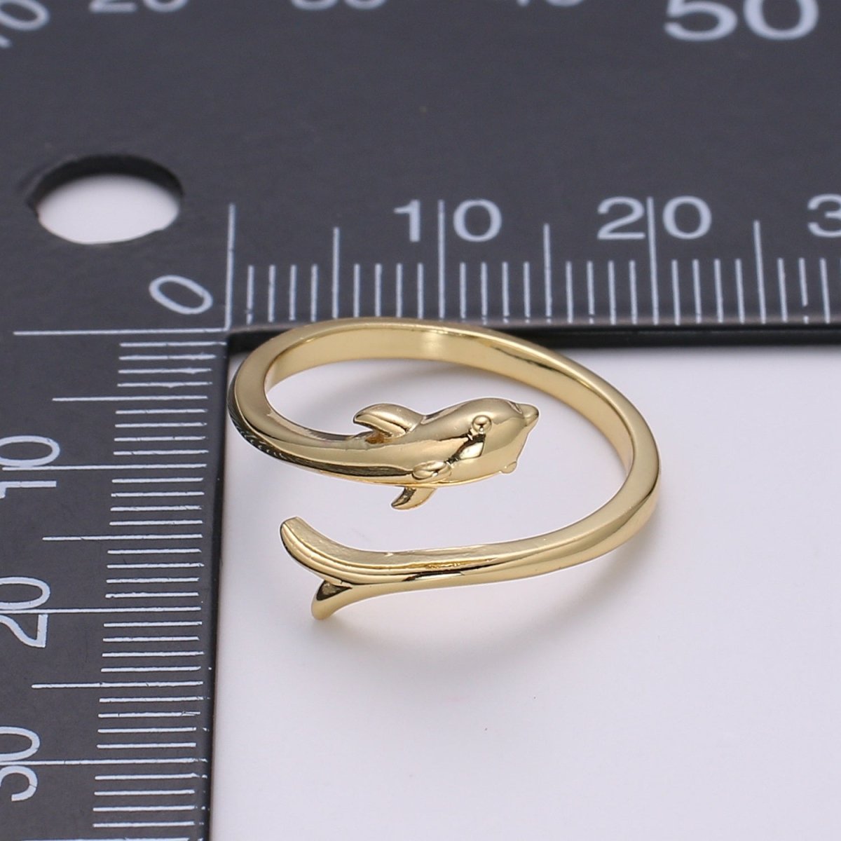 Dolphin Ring Adjustable Open Ring for Animal Lover Under the sea Inspired Jewelry