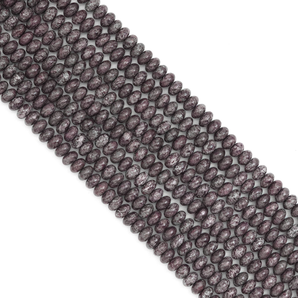 5x8mm Smooth Rondelle Brown Snowflake Beads, Sku#U1921