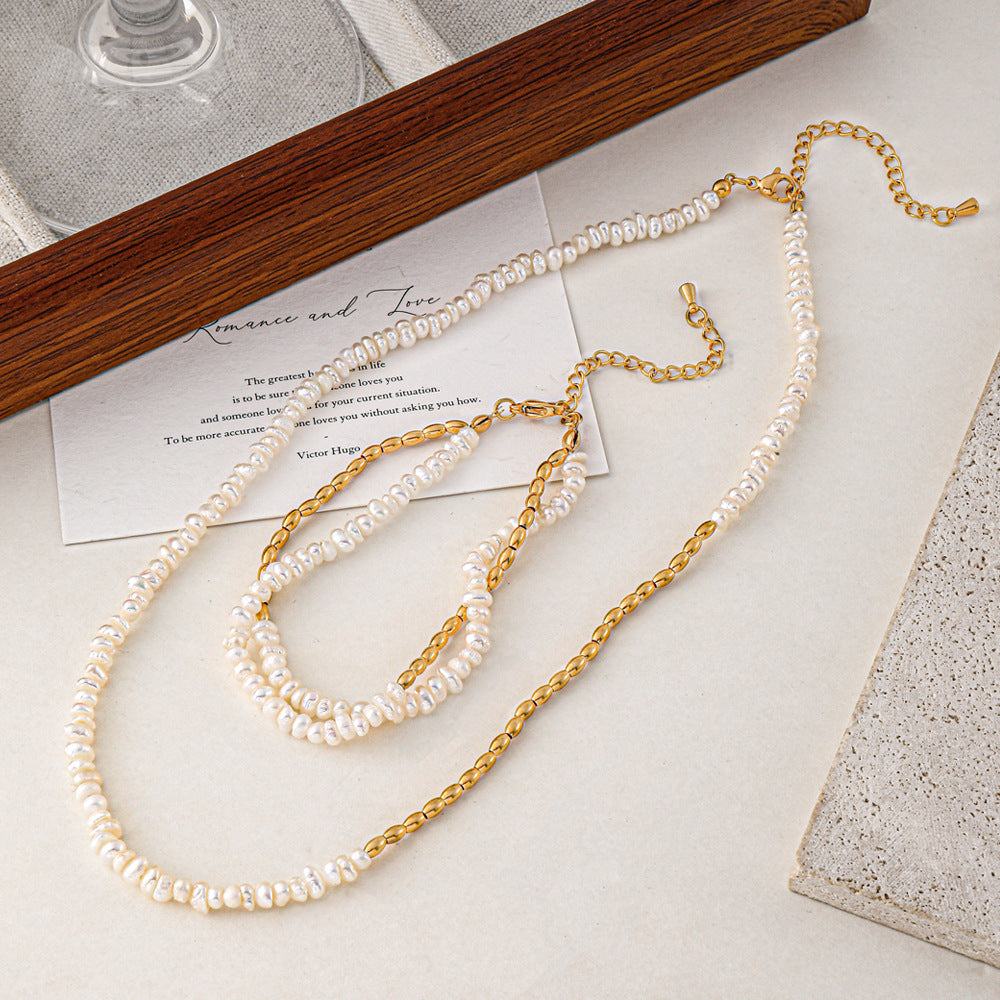 Double-layered Colorfast Bracelet Set For Women