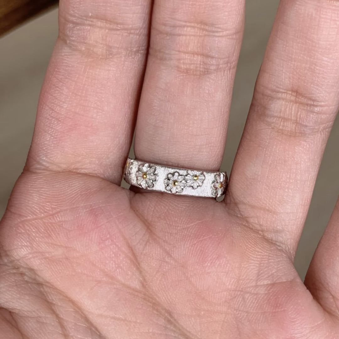 Fashionable Brushed Ring For Women