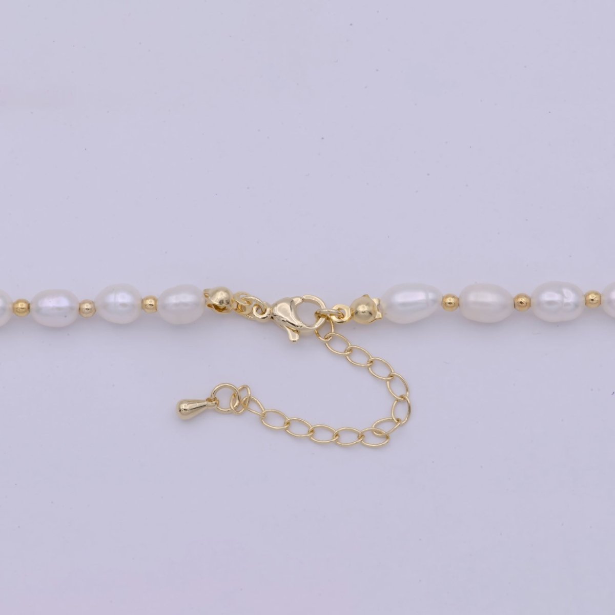 Freshwater Pearl Choker Necklace | Small Dainty Pearl Necklace 16.5 inch + 2 inch extender | WA-509