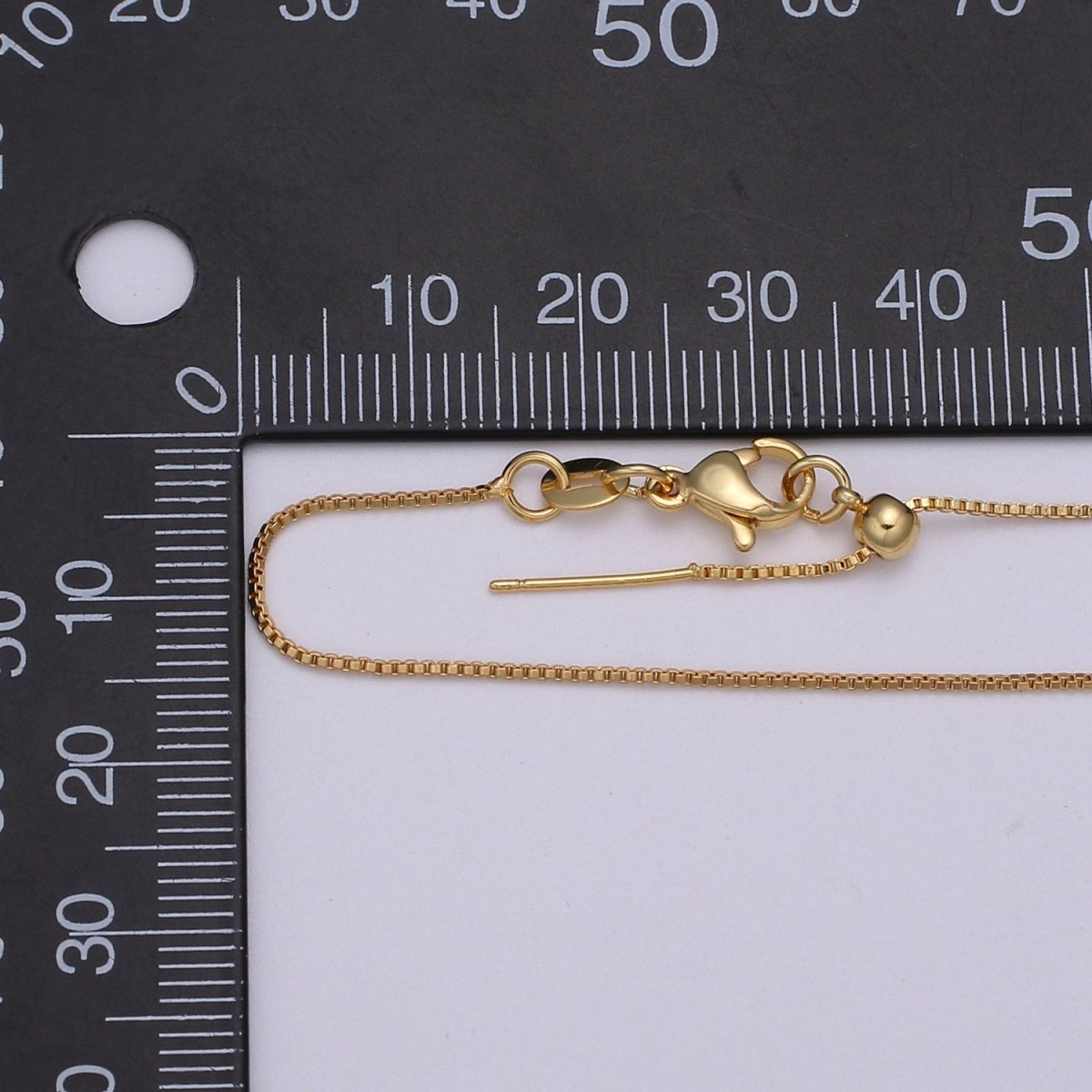 Gold Filled 8.5 long Chain with Lobster Clasp For DIY Jewelry Making Bracelet Anklet L-206~L-209