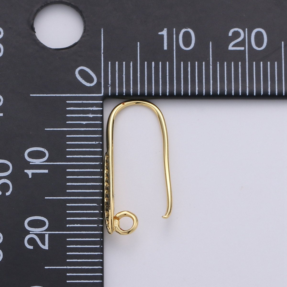Gold French Hook Earwire with leaf design 14k Gold Filled craft earring supply for making earrings component, K-669 K-671