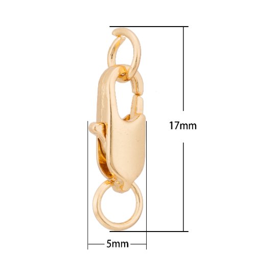 1PC Gold Hook End Clasp, Bracelet End Cap, Tips, Beading Clasp, Bracelet Supplies, Necklace Clasp, Bracelet Finding for Jewelry Making K-083