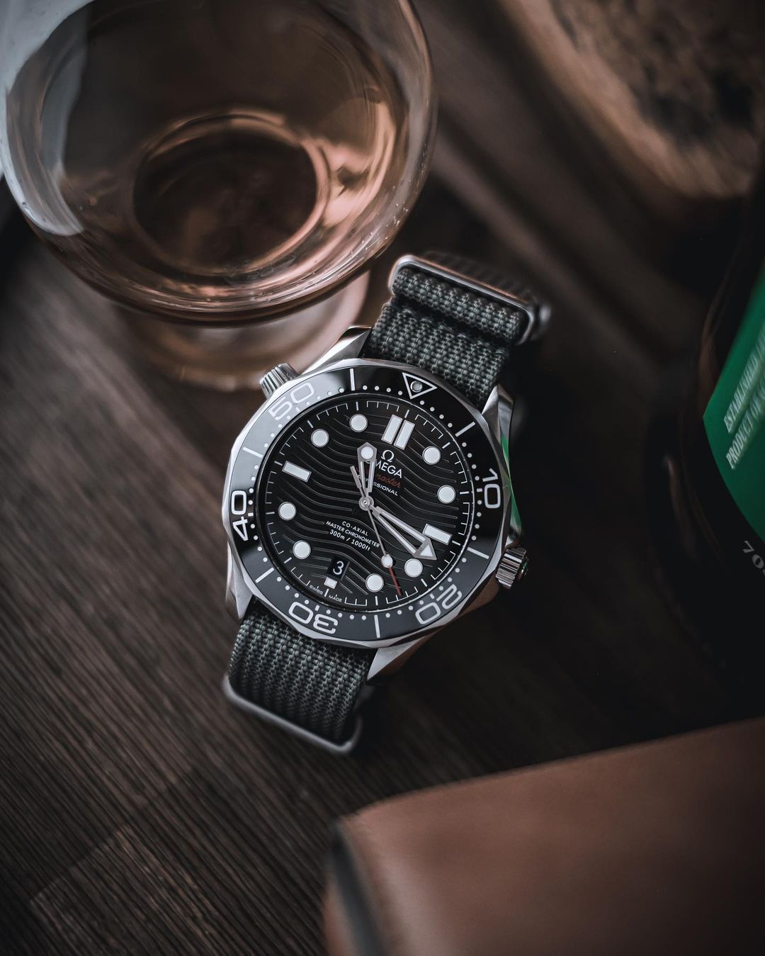 Charcoal Grey Woven Nylon Strap 20mm