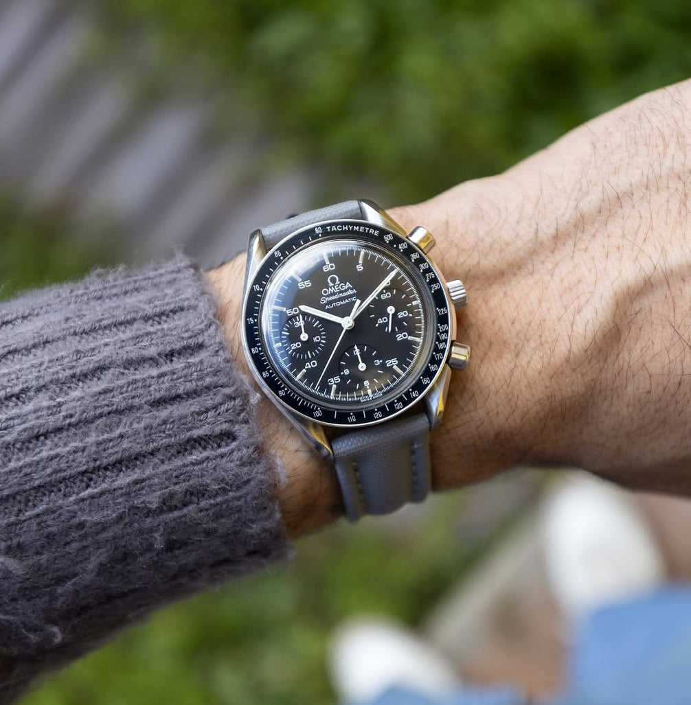 Slate Grey Sailcloth Strap 18mm