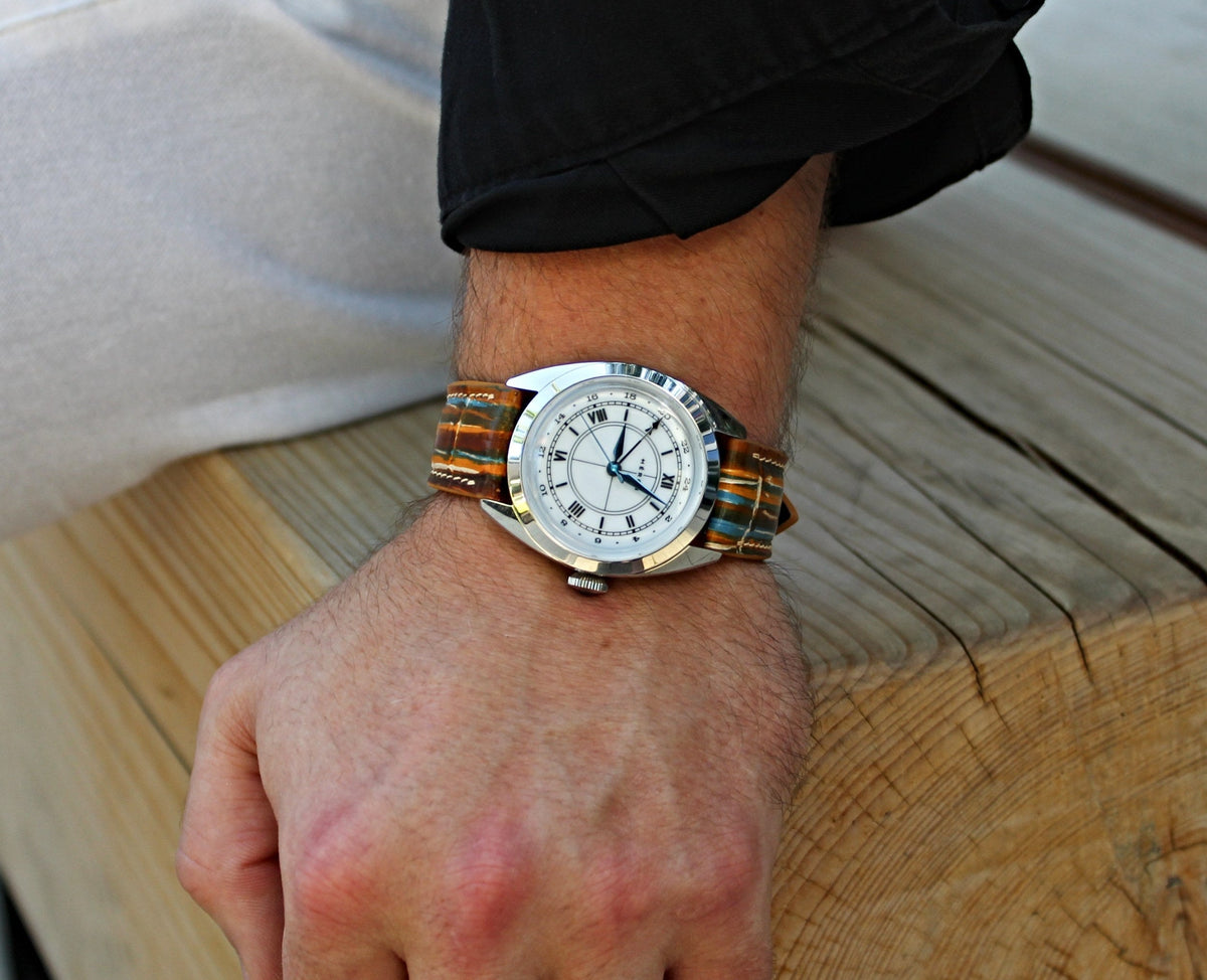 Picasso Patina Alligator Leather Watch Strap 21mm
