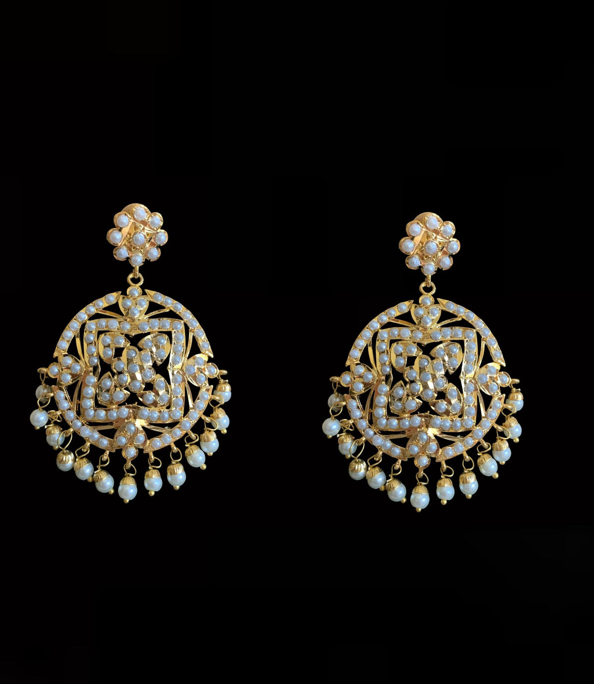 NS188 Ruchika necklace set in pearls ( READY TO SHIP )