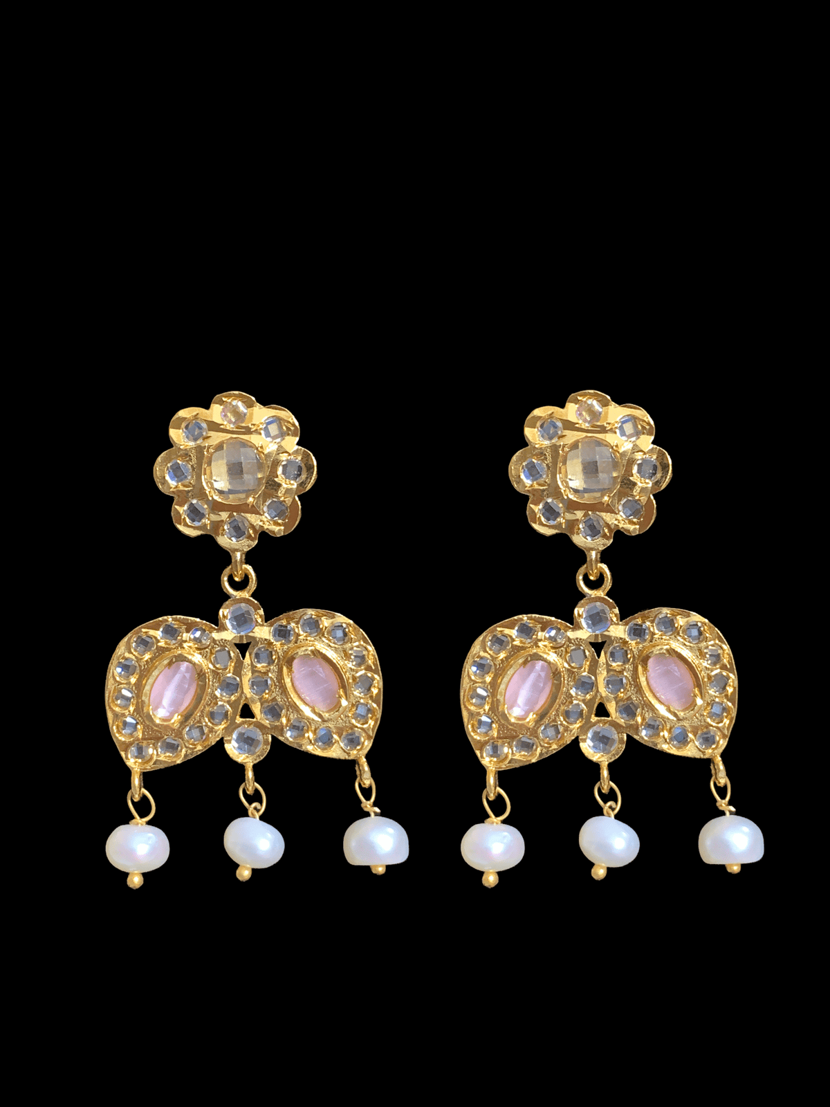 LN24 Sharnaz fresh water pearl necklace In pink ( READY TO SHIP)