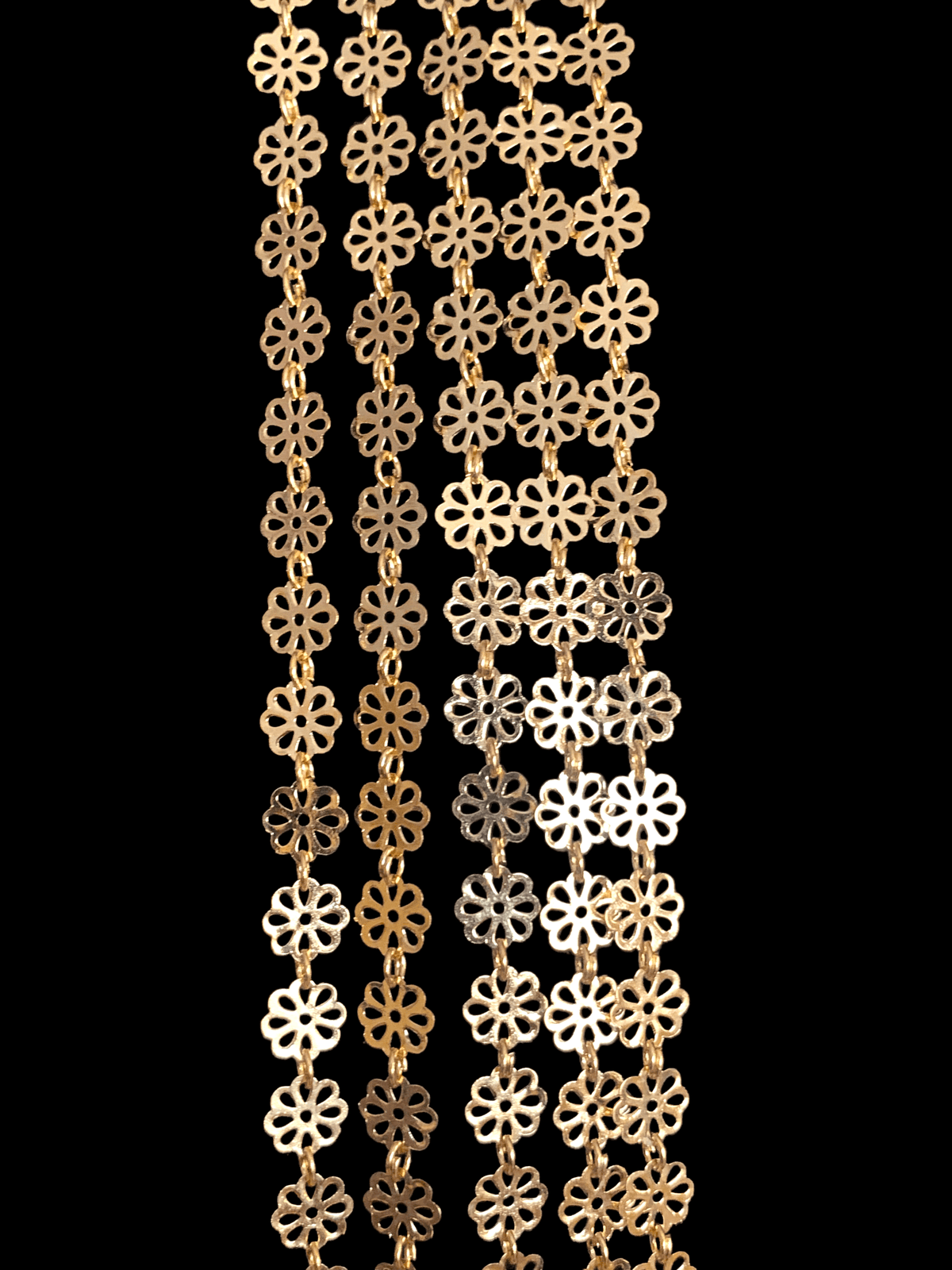 LN147 Chandan haar necklace in gold plating ( SHIPS IN 3 WEEKS )