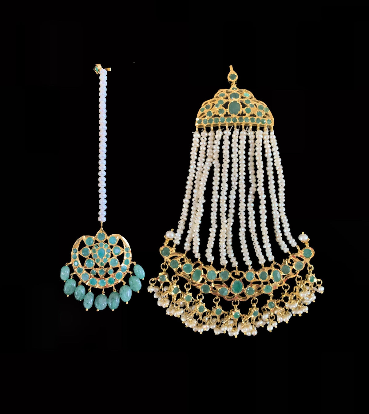Bridal set in gold plated silver (SHIPS IN 5 WEEKS )