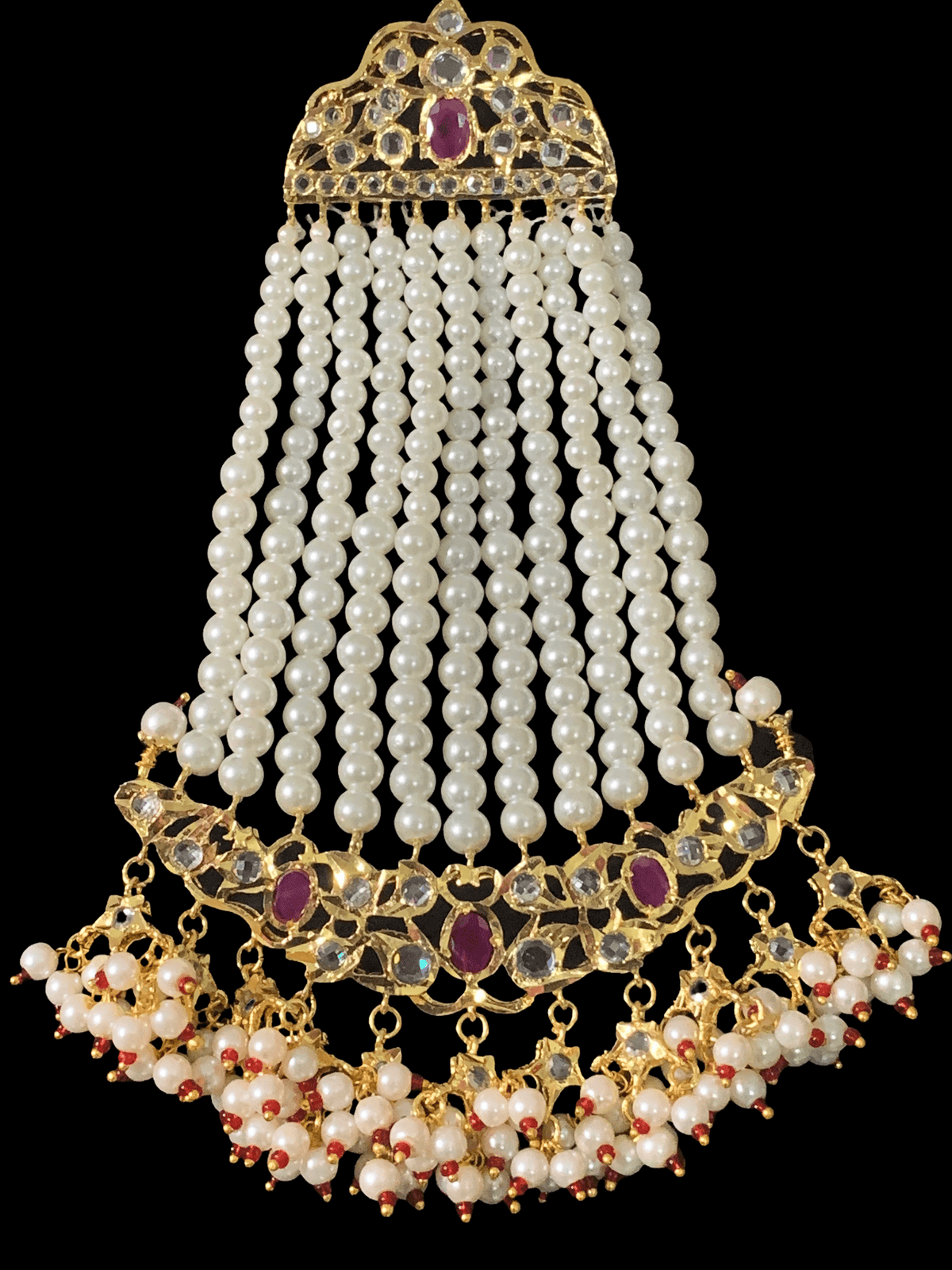 DJHR51 Nahera jhoomar in ruby ( READY TO SHIP )