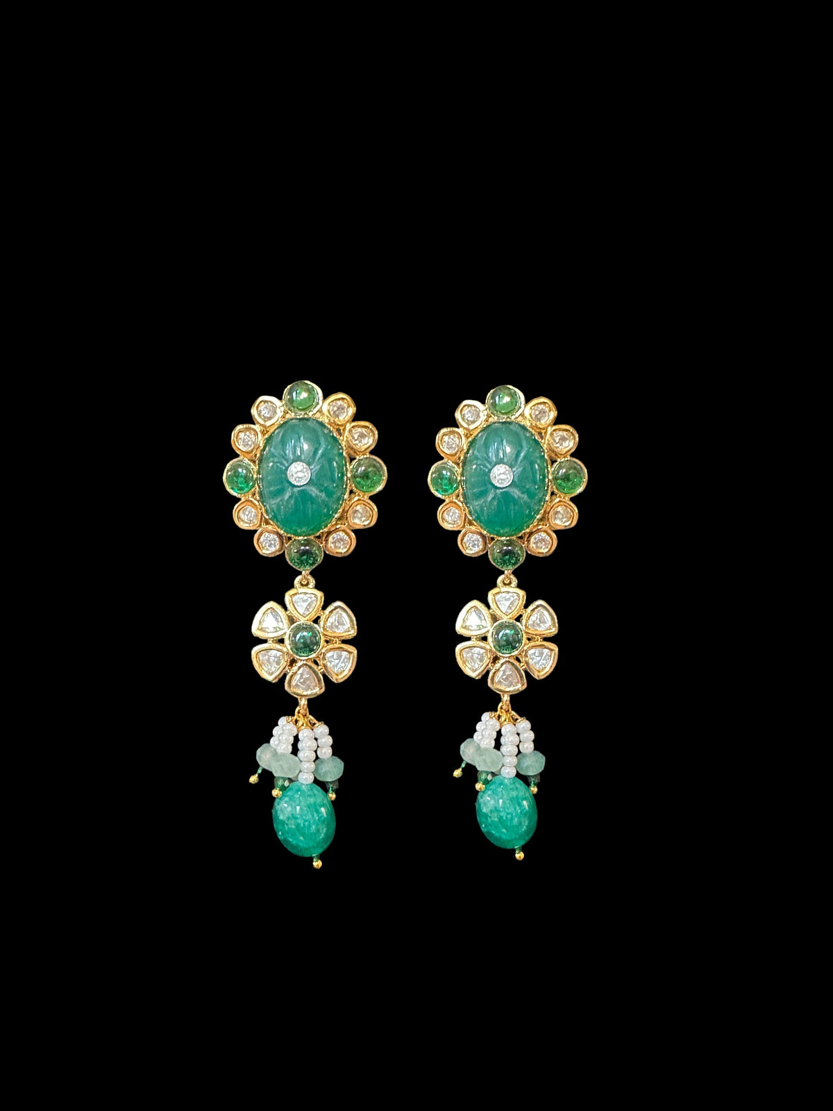 C245 cz polki choker in green ( READY TO SHIP )