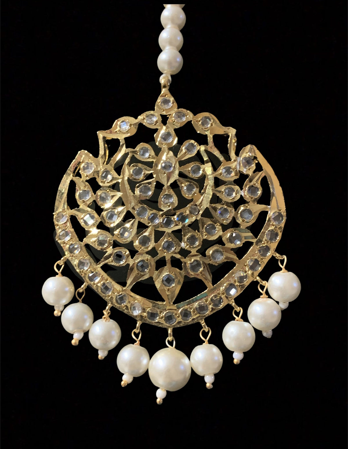 DJTK122 Shana tika / tikka In pearls ( READY TO SHIP )