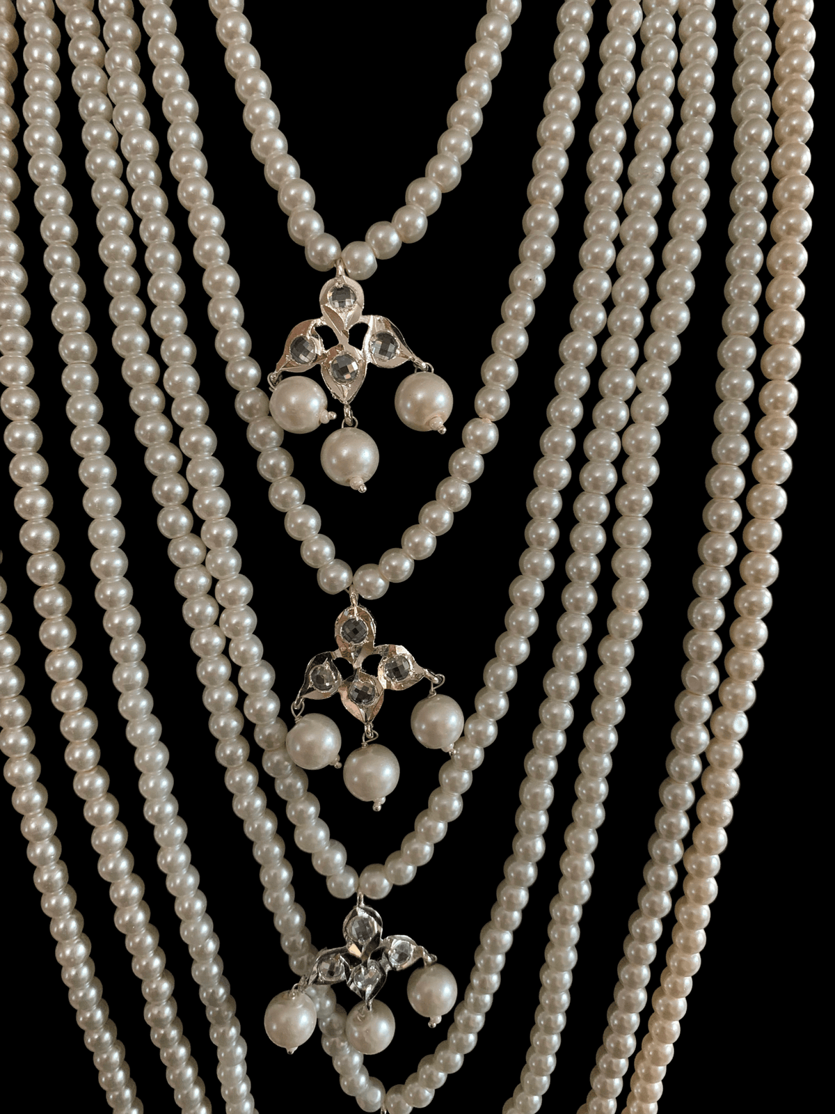 BR62 Insia Jadavi lacha bridal-set in silver plating ( SHIPS IN 2 WEEKS )