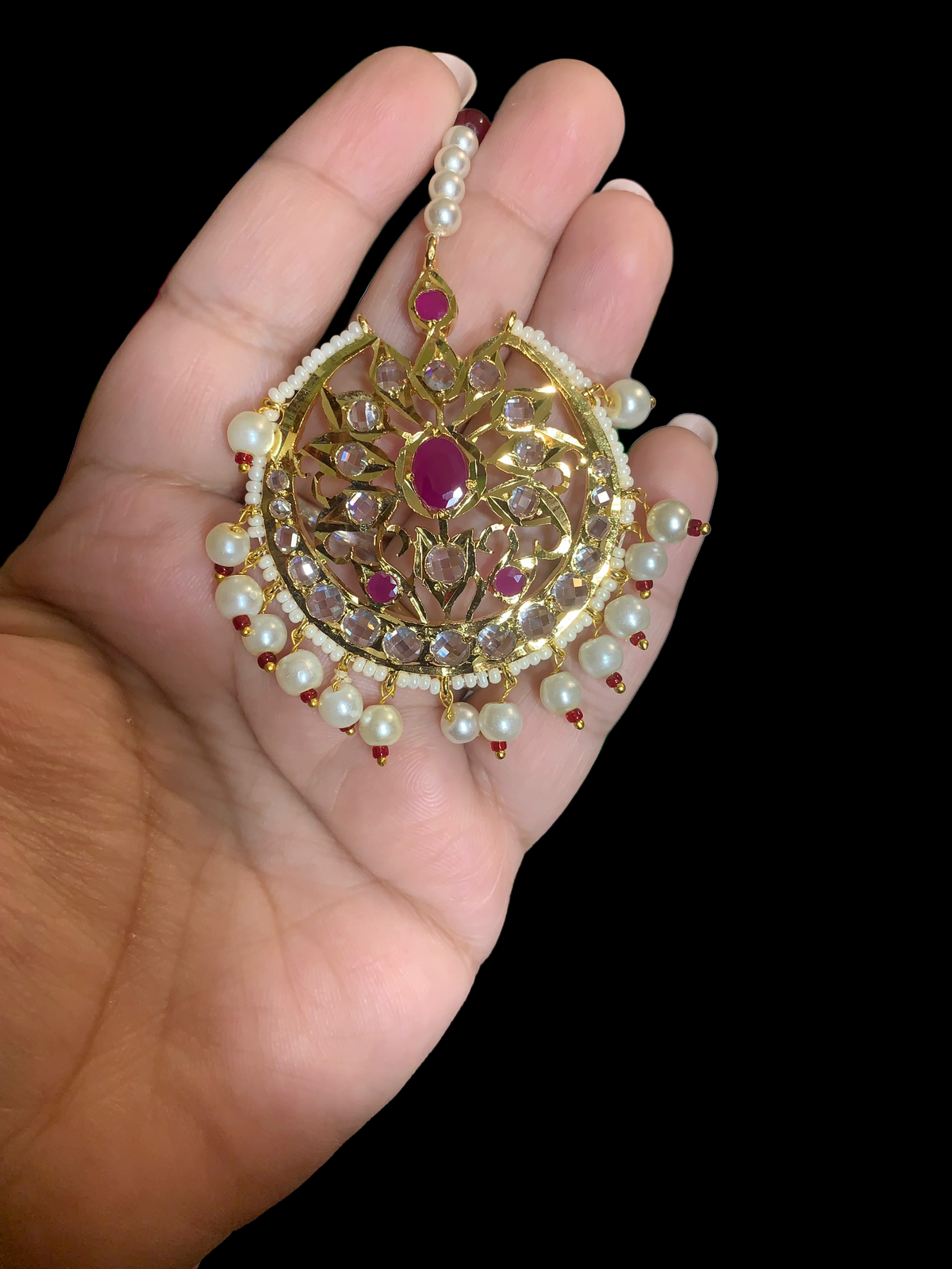 DJTK87 Koyal shell pearl tika ( READY TO SHIP )