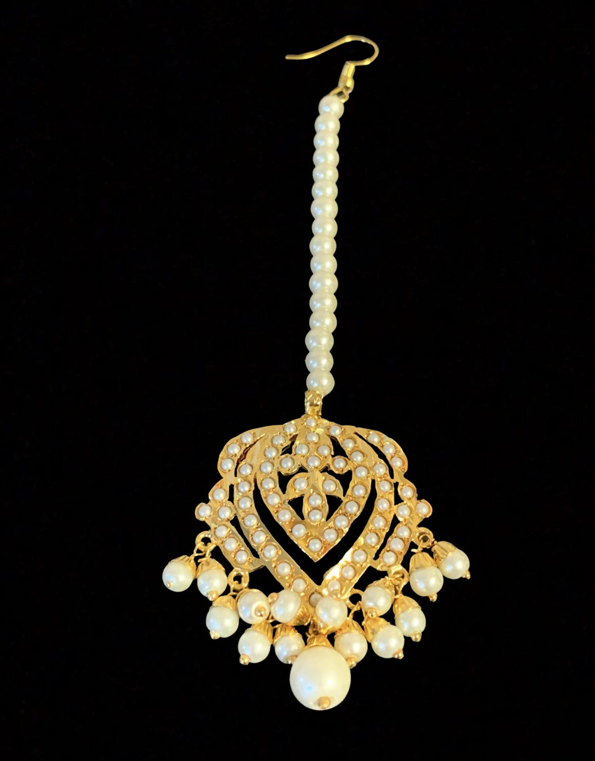 NS61 Taseen necklace set in pearls (READY TO SHIP )