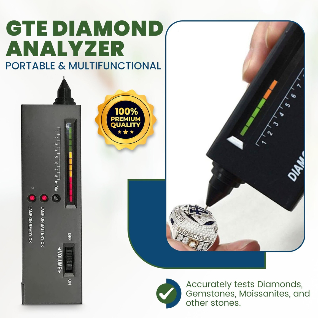 GTE Diamond Analyzer + JSP Nickel Testing Solution (1/2 oz) + N35 Neodymium Magnet – Test Nickel, Gold, Silver & Gemstones