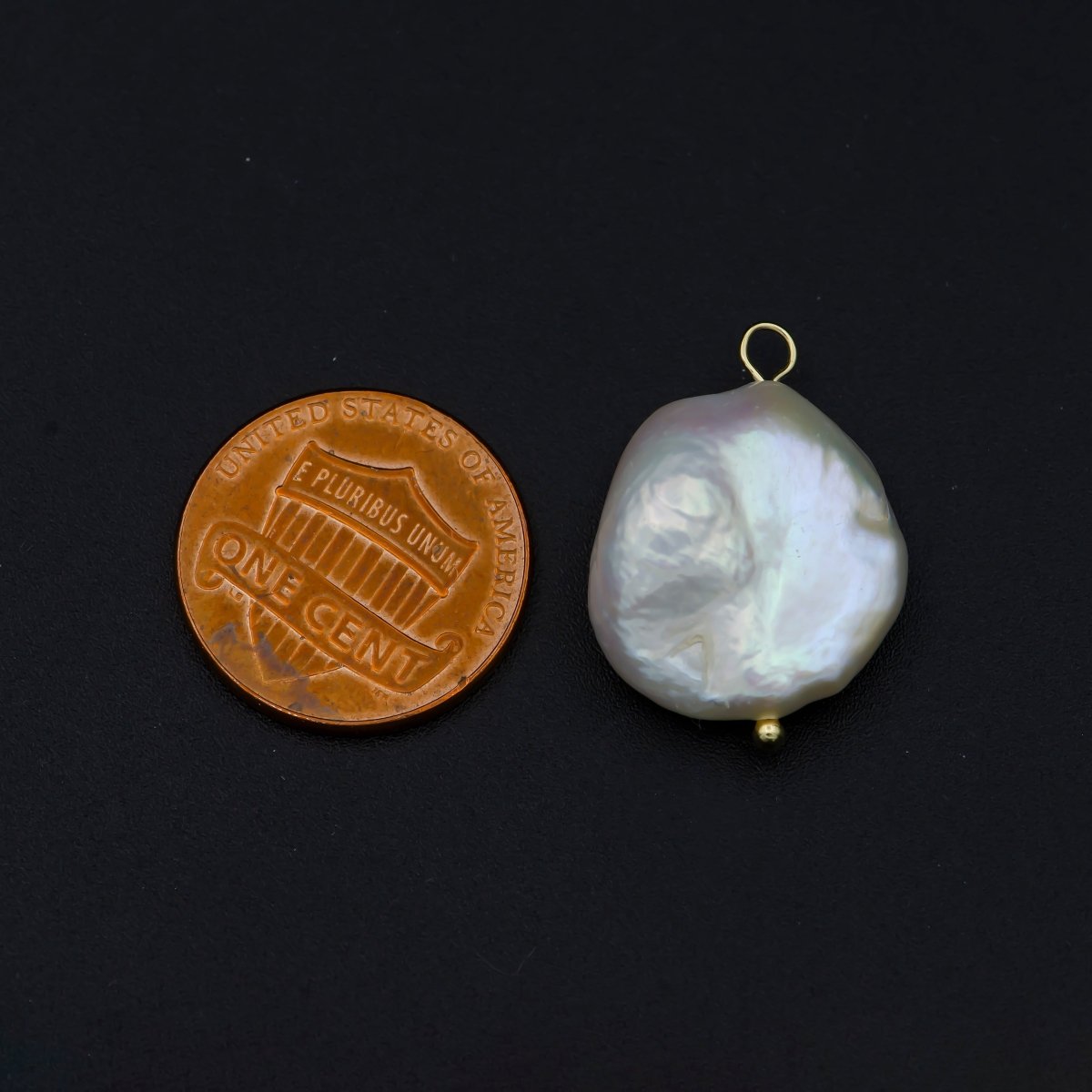 irregular pearl Freshwater Pearl Baroque Pearl Charm freeform Pearl Gold Plated Edges for Necklace Earring Bracelet Jewelry Making Supply P-1563