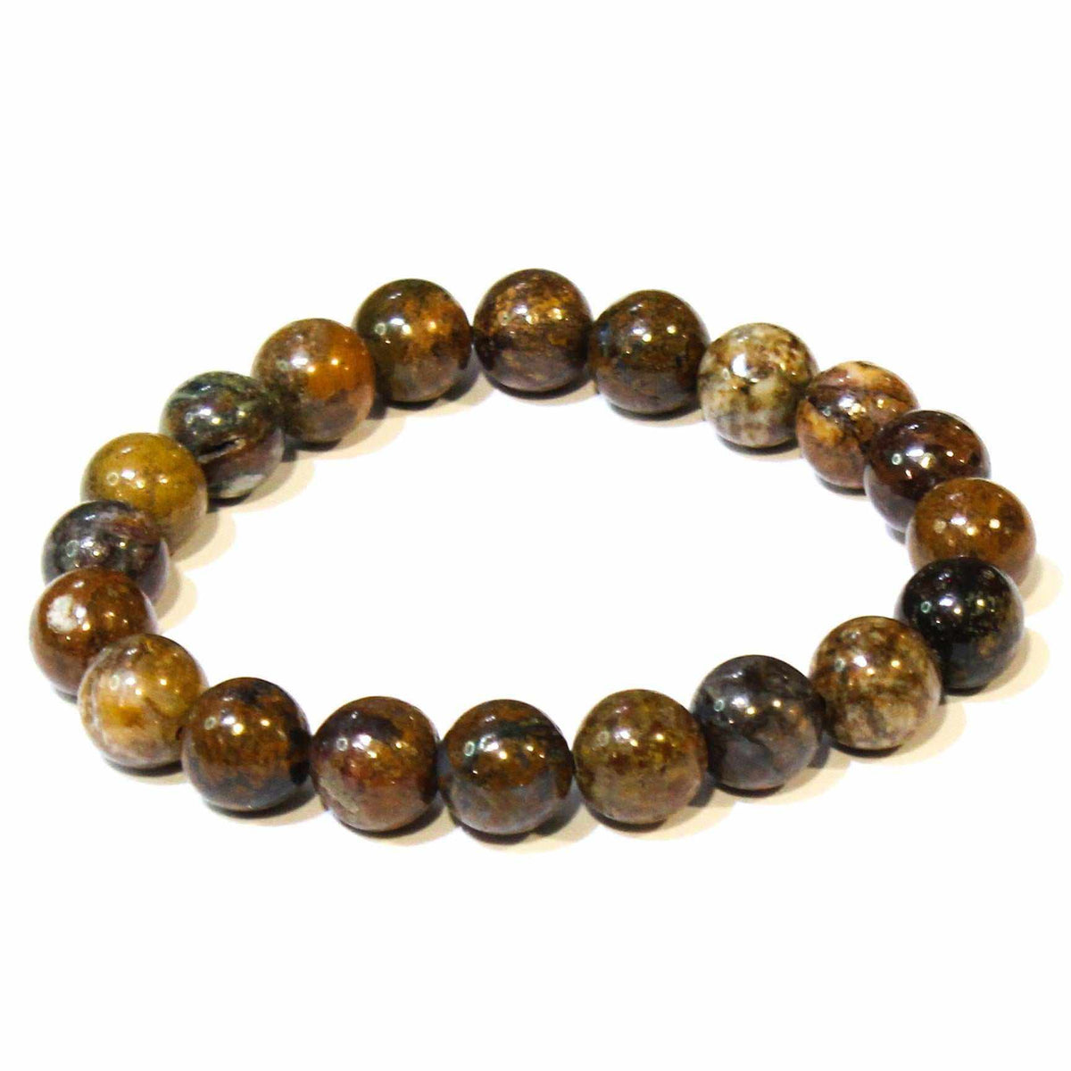 Pietersite Round Bead Bracelet - The Tempest Stone