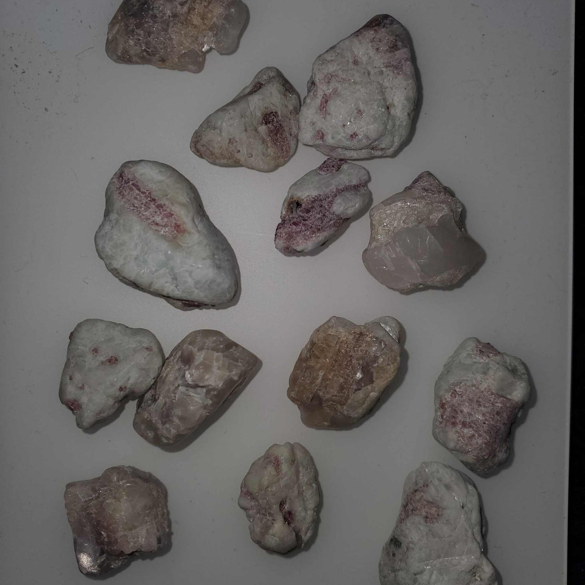 Pink Tourmaline with Quartz Rough Stone (in matrix)
