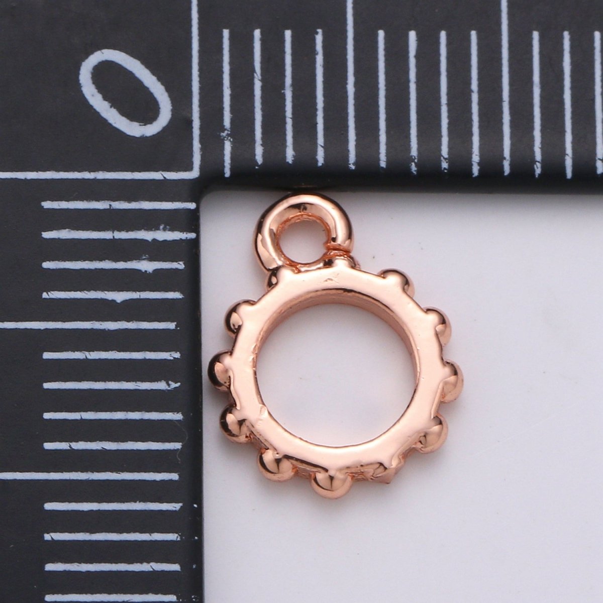 Round Gold Bail, Silver bail, Lead Nickel free, Pendant bail Rose Gold bail for charm Necklace making supplies, Jewelry supplies K-192 - K-195